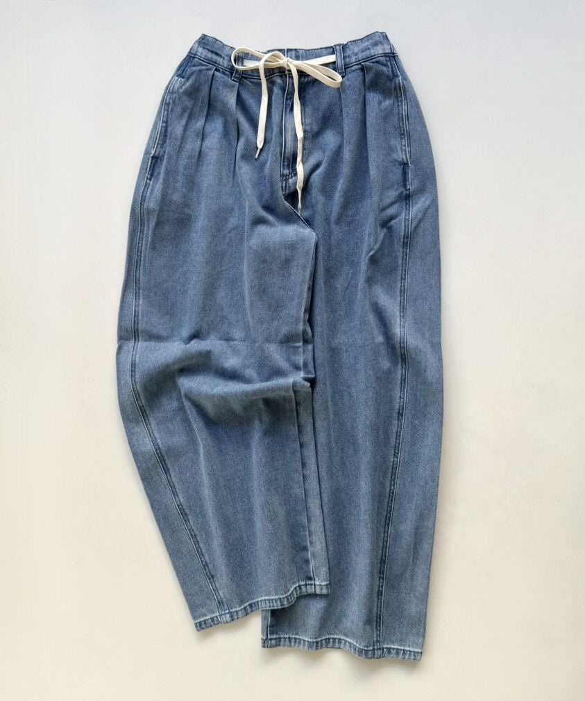 紐付きバレルデニムパンツ | マレットメット